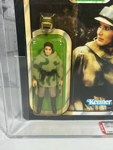 Vintage Star Wars 1984 Kenner LEIA PONCHO MOC ROTJ AFA Graded 85