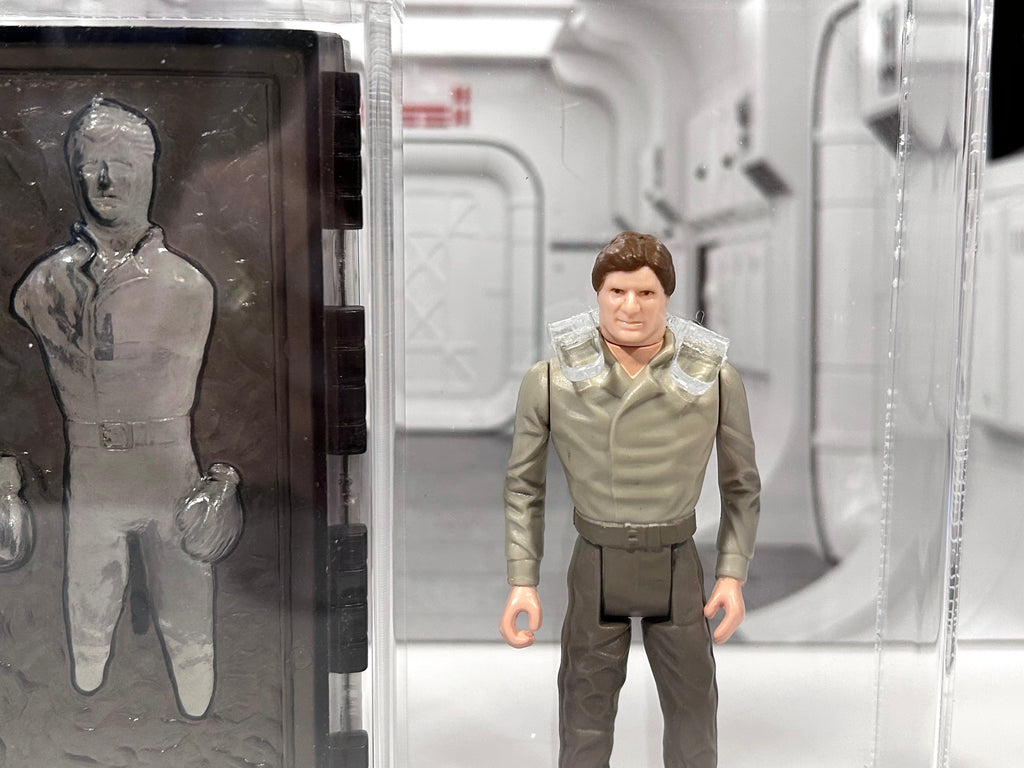 Vintage Star Wars Han Solo in Carbonite Last 17 Power of the Force CAS 90