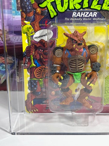 Vintage 1992 TMNT MOC RAHZAR Black Nose Graded AFA 80+ Playmates