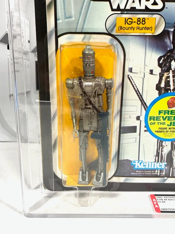 Vintage Star Wars 1980 Kenner IG-88 MOC ESB Revenge Offer AFA Graded 80