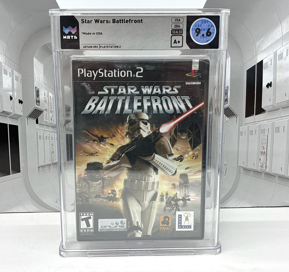 SEALED Playstation 2 GAME PS2 STAR WARS BATTLEFRONT CGC 9.6 A+ SEAL