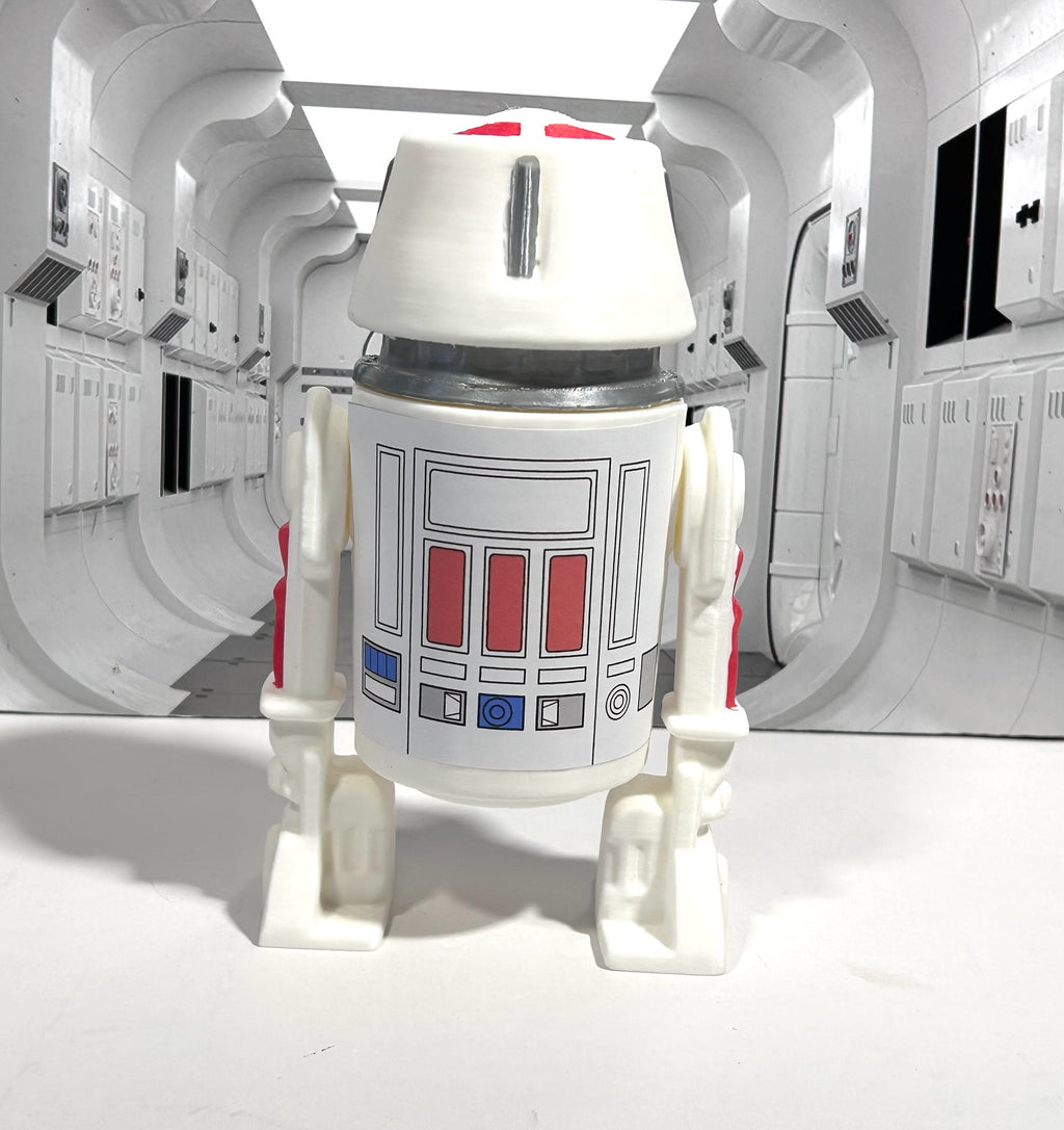 Star Wars Custom Vintage Kenner Style 7" R5-D4 Action Figure 3D Print
