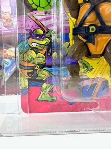 Vintage 1988 TMNT MOC DONATELLO Series 1 - 10 Back Graded CAS 75+ Playmates