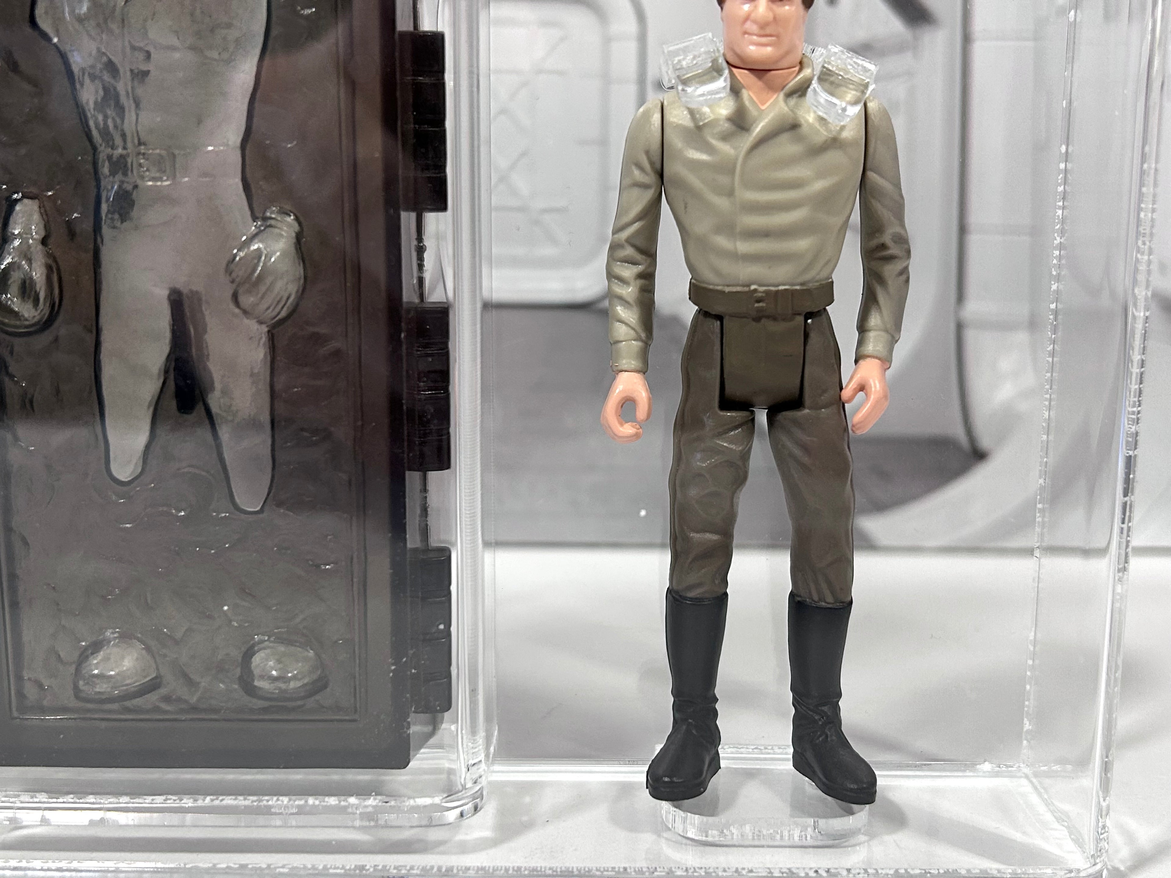 Vintage Star Wars Han Solo in Carbonite Last 17 Power of the Force CAS 90