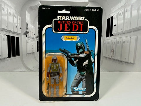 Vintage Star Wars 1983 Kenner BOBA FETT 77A Desert Scene MOC