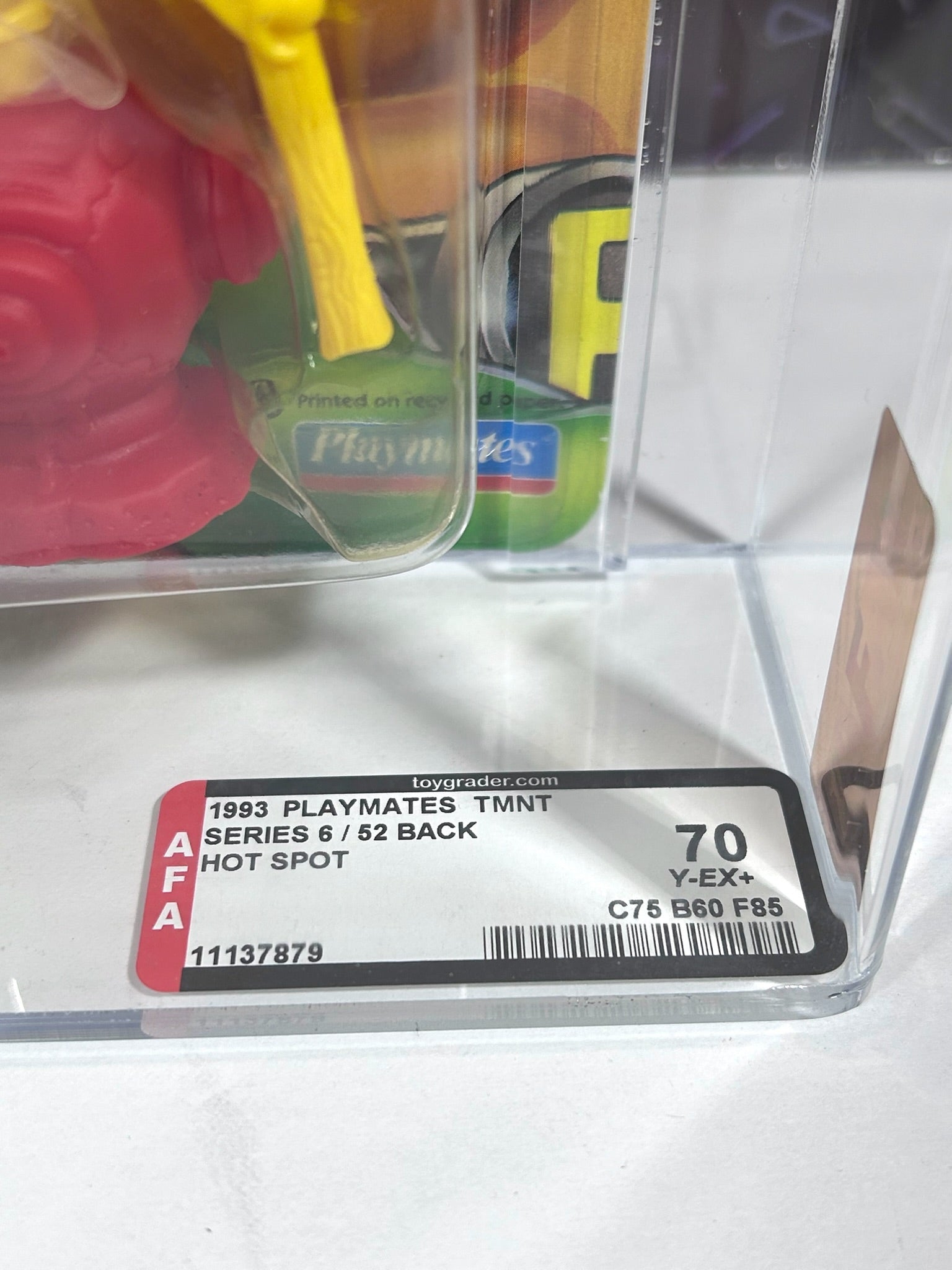 Vintage 1993 TMNT MOC HOT SPOT Graded AFA 70 Playmates