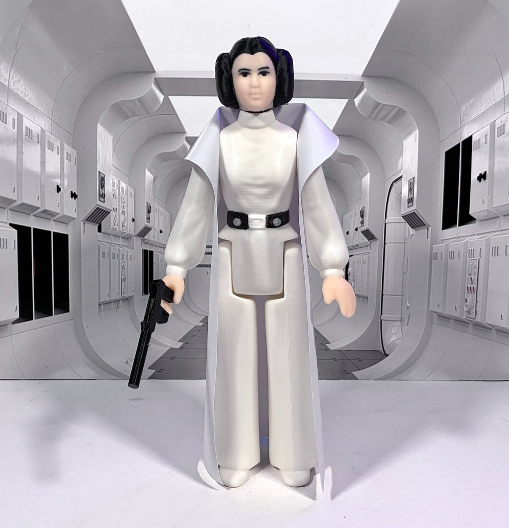 Star Wars Custom Vintage Kenner Style 11" PRINCESS LEIA Action Figure 3D Print