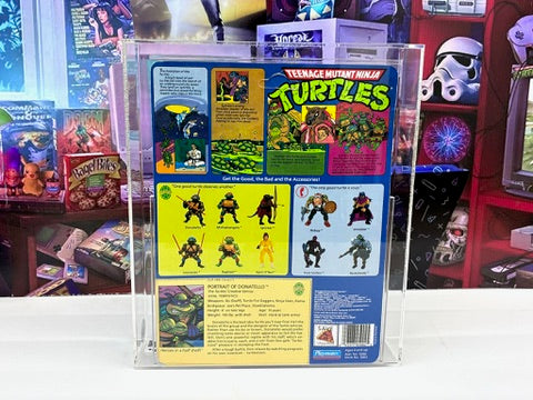 Vintage 1988 TMNT MOC DONATELLO Series 1 - 10 Back Graded CAS 75+ Playmates