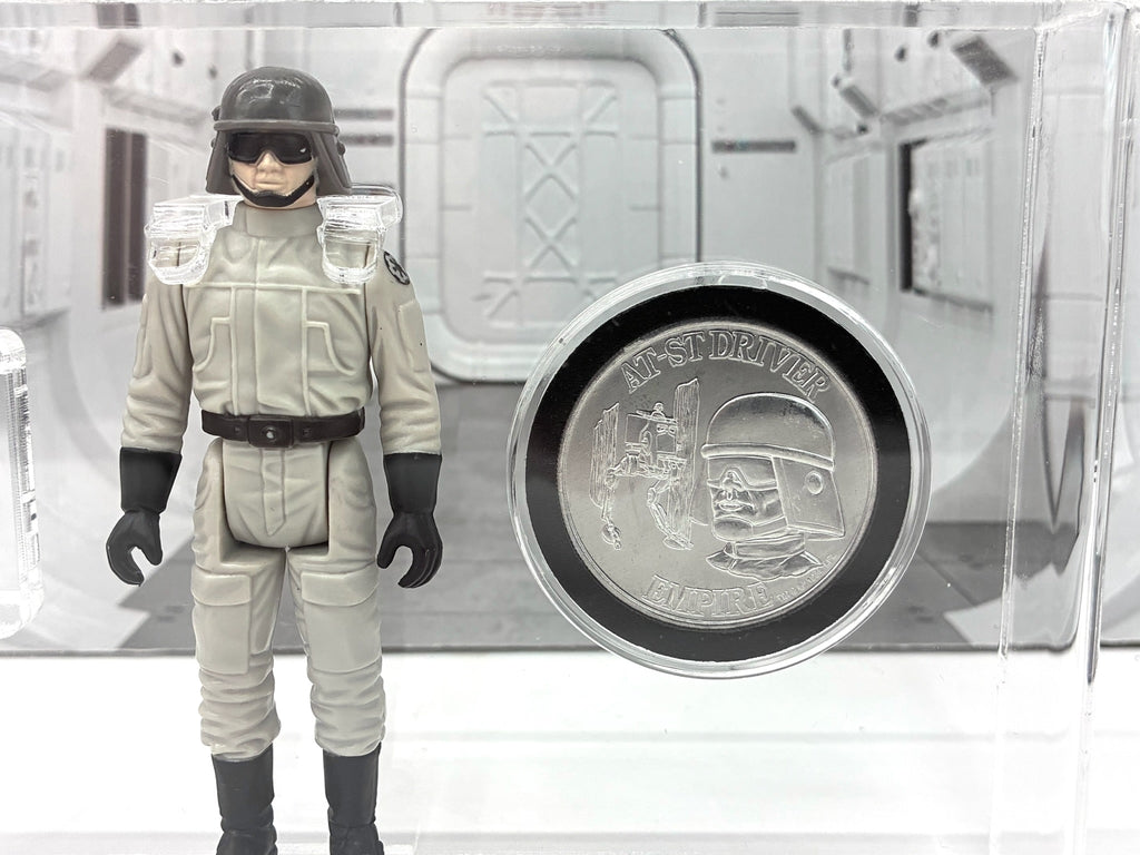 Vintage Star Wars AT-ST Driver Last 17 Power of the Force CAS 85