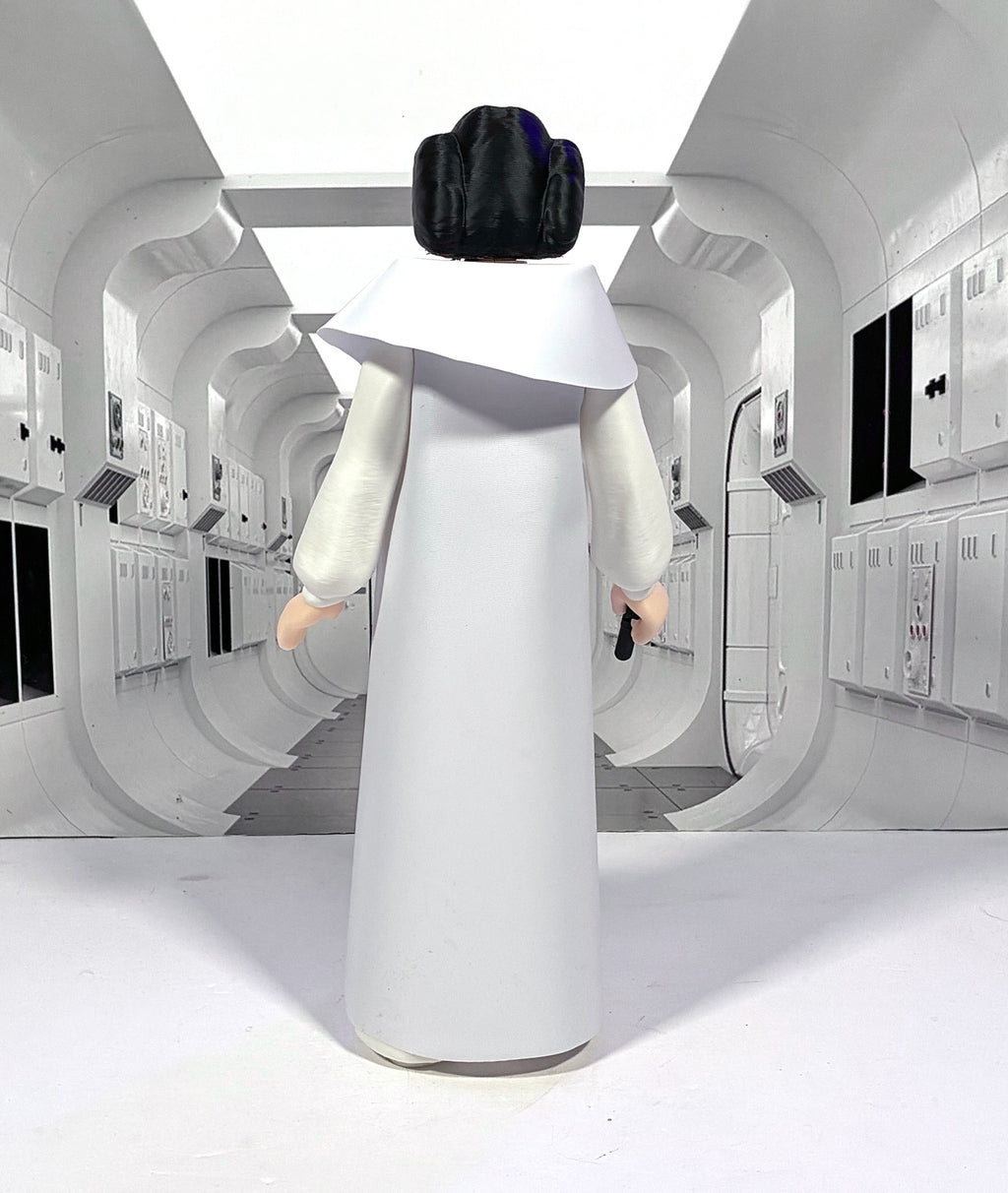 Star Wars Custom Vintage Kenner Style 11" PRINCESS LEIA Action Figure 3D Print