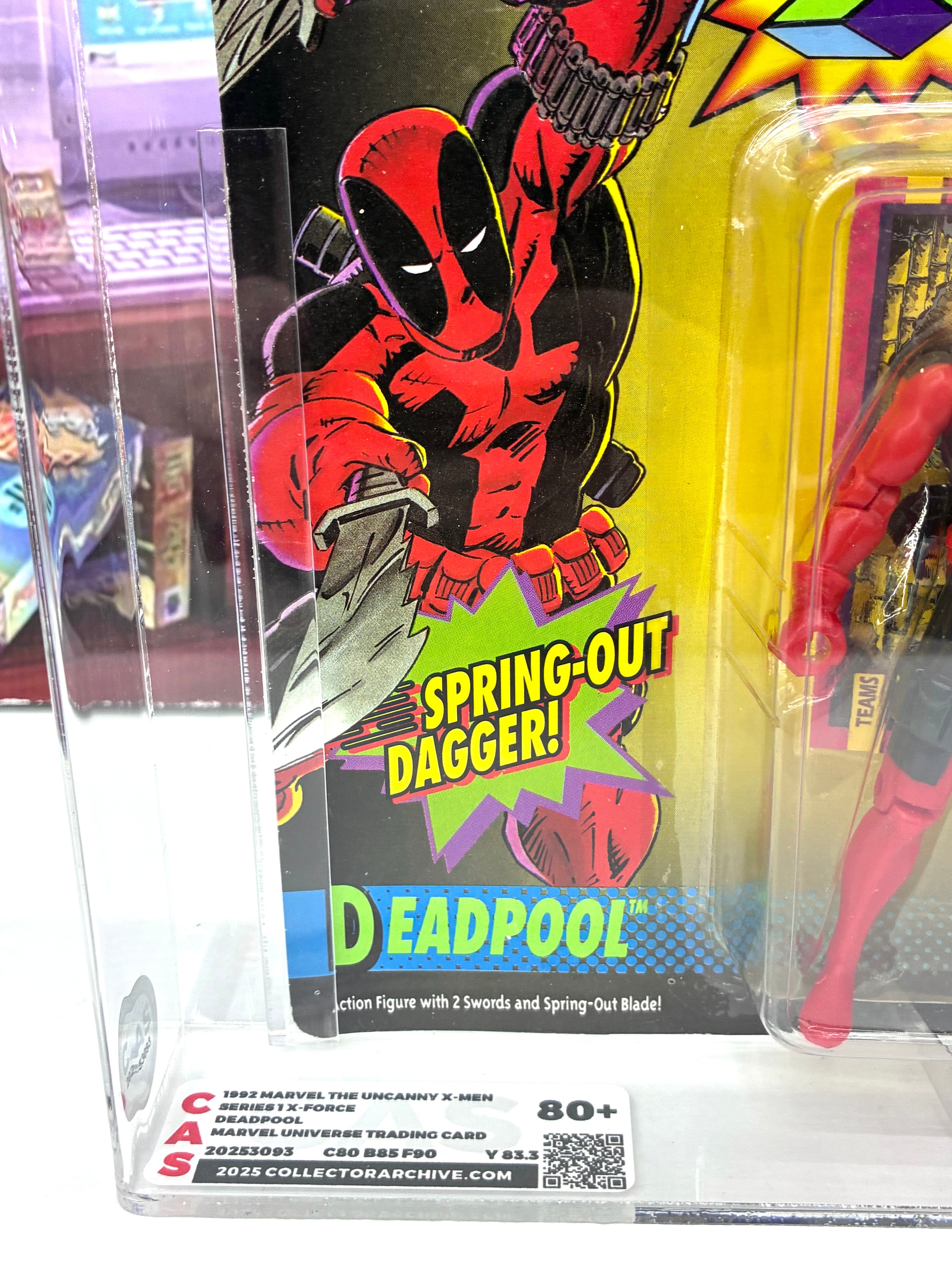 DEADPOOL 1992 Toybiz Marvel X-Men MOC Action Figure Graded CAS 80+