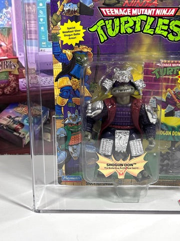 Vintage 1994 TMNT MOC Shogun DONATELLO BLACK ACC V1 Graded AFA 75 Playmates