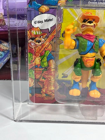 Vintage 1991 TMNT MOC WALKABOUT 46 Back Series 4 Graded CAS 80 Playmates