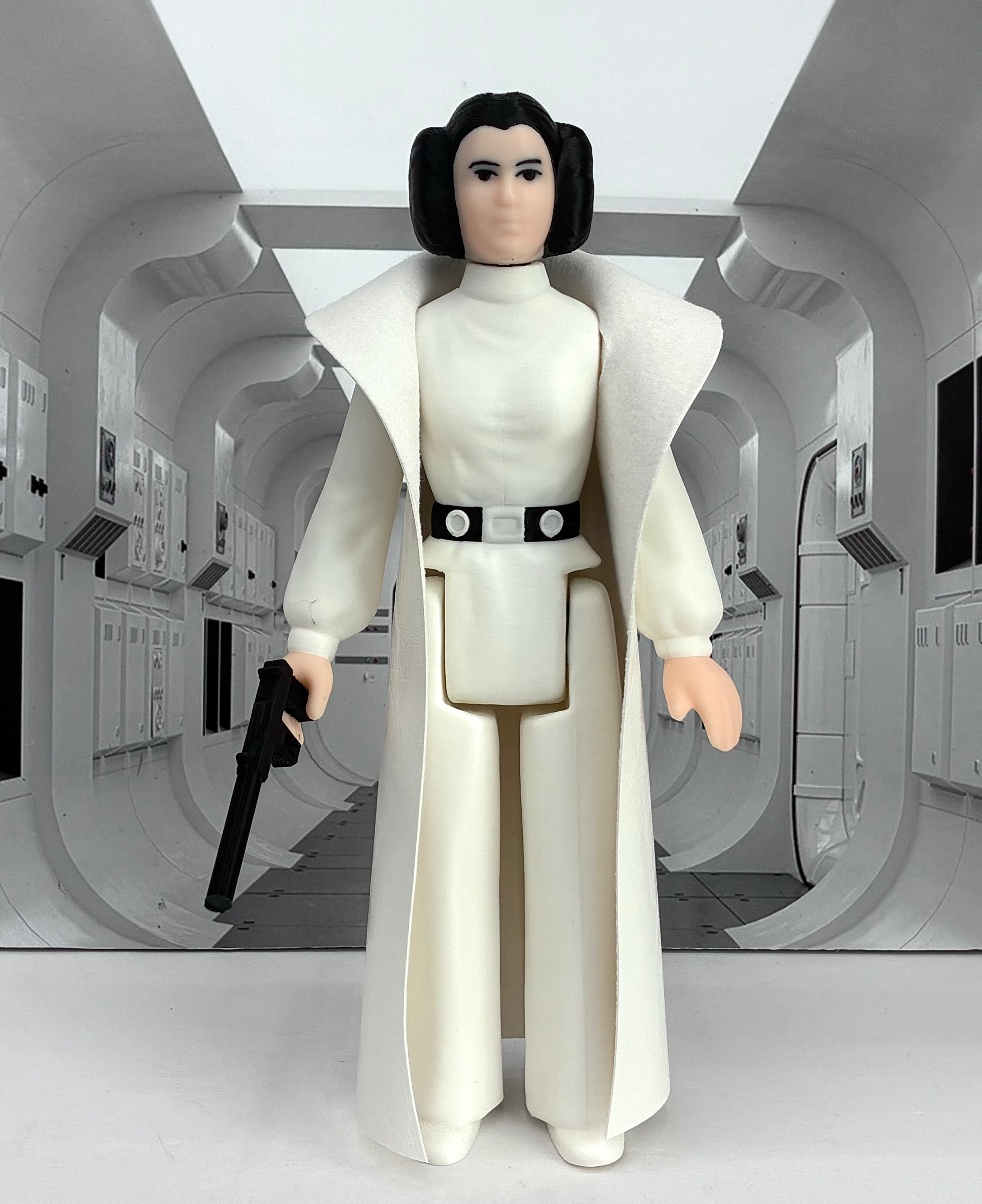 Star Wars Custom Vintage Kenner Style 11" PRINCESS LEIA Action Figure 3D Print