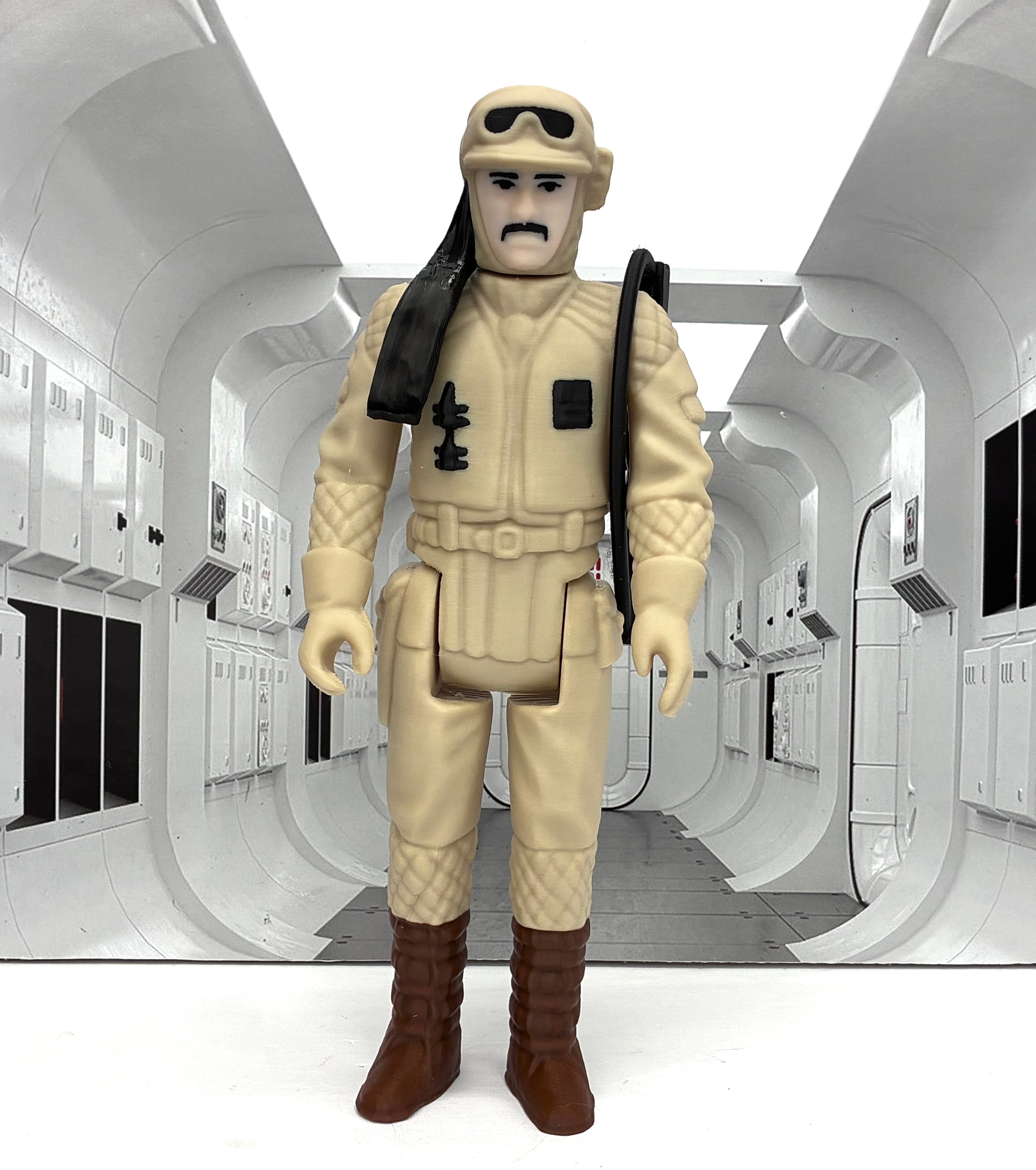 Star Wars Custom Kenner Style 11" Hoth Rebel Commander 3D Printed Figure