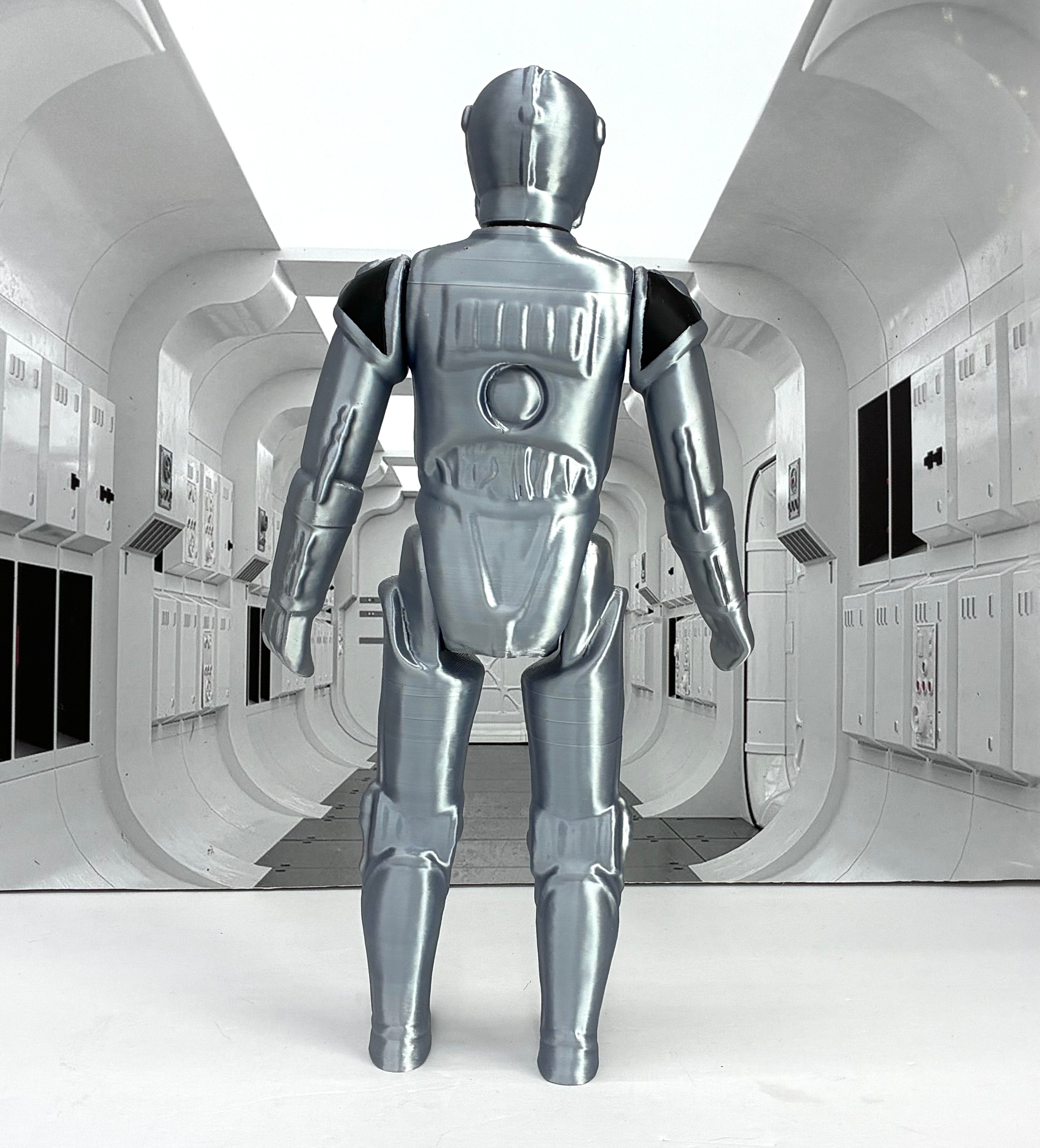 Star Wars Custom Vintage Kenner Style 11" DEATH STAR DROID Action Figure 3D Print