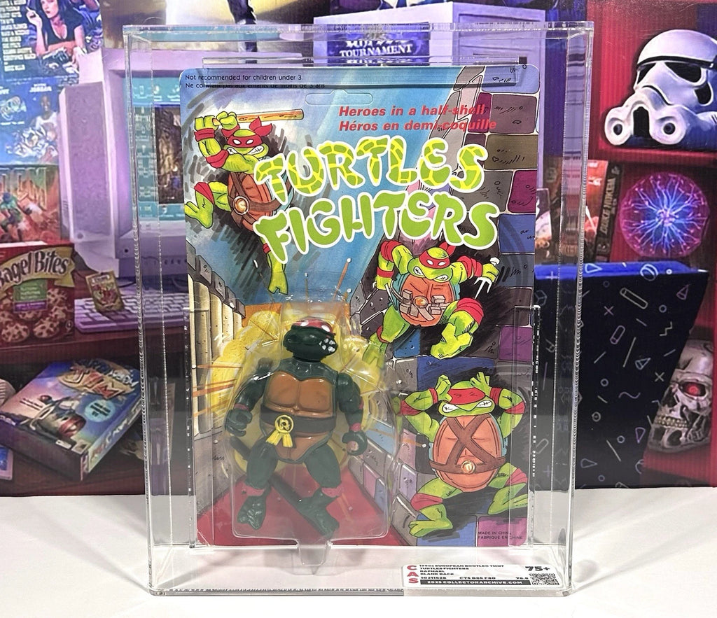 Vintage TMNT European BOOTLEG Turtle Fighters Raphael CAS 75+