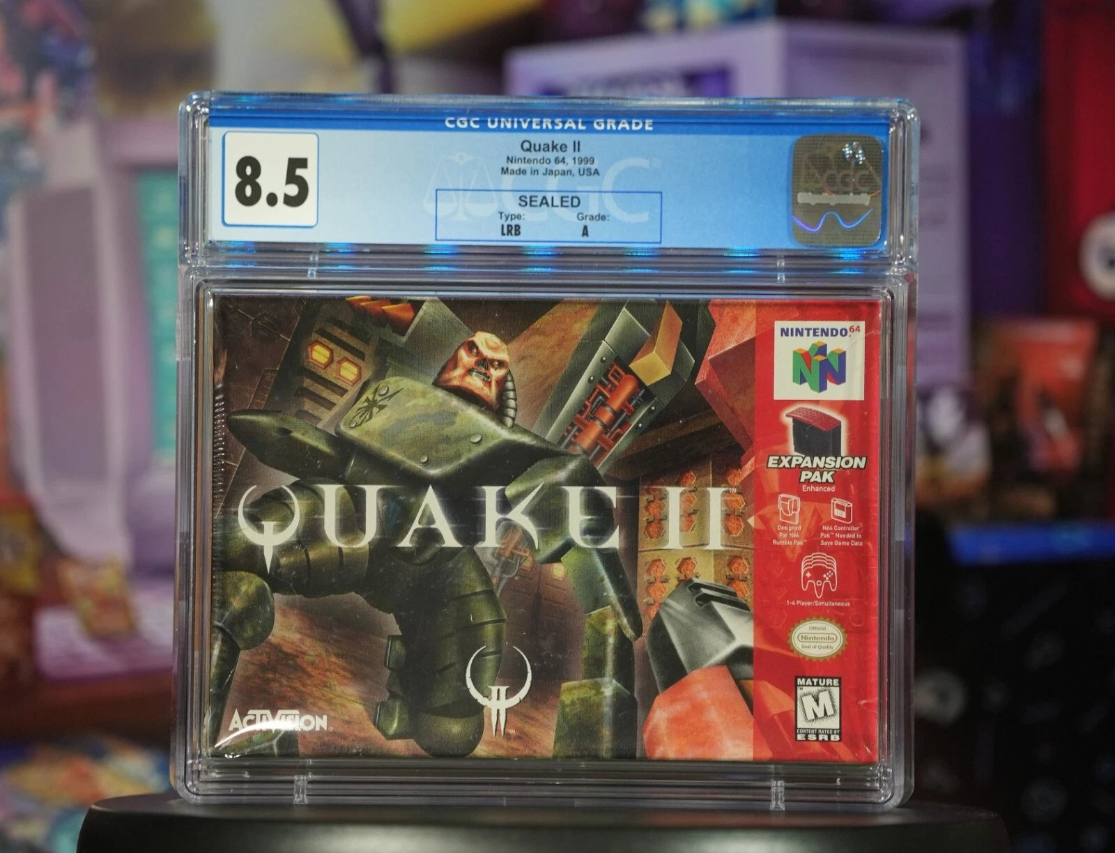 SEALED N64 Quake II CGC Graded 8.5 A Seal LRB Vintage Nintendo 64
