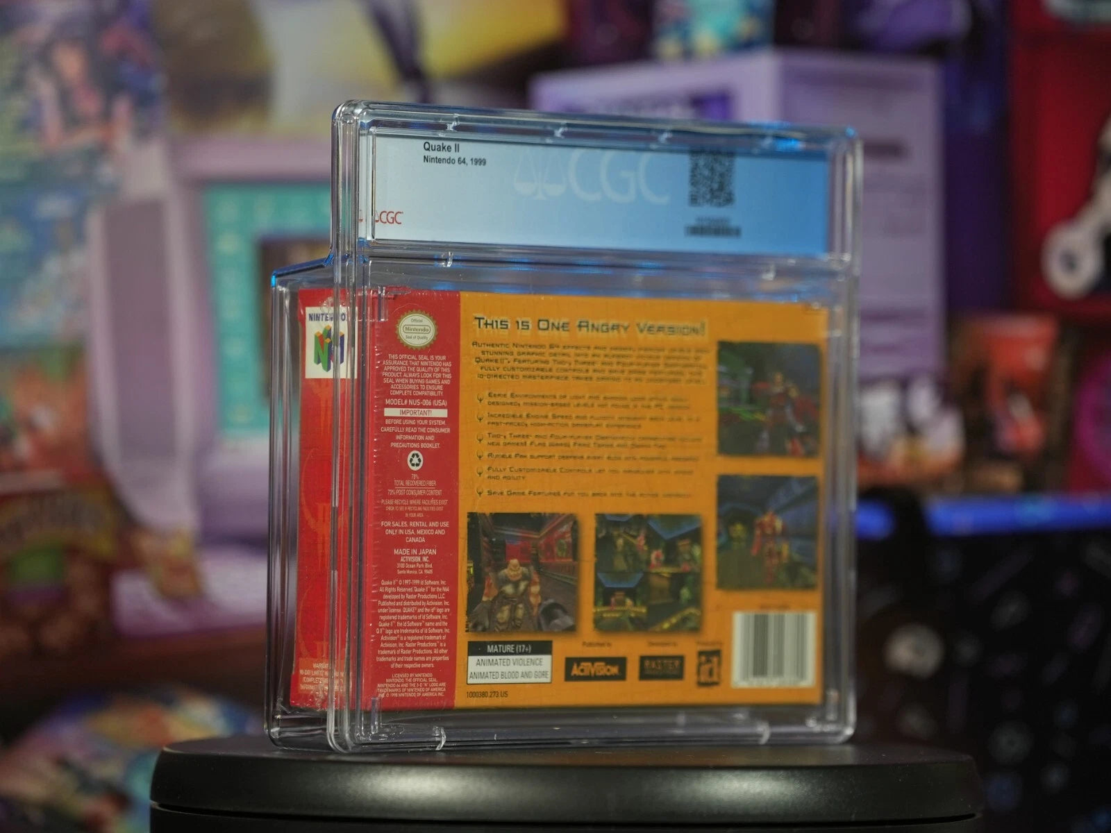 SEALED N64 Quake II CGC Graded 8.5 A Seal LRB Vintage Nintendo 64