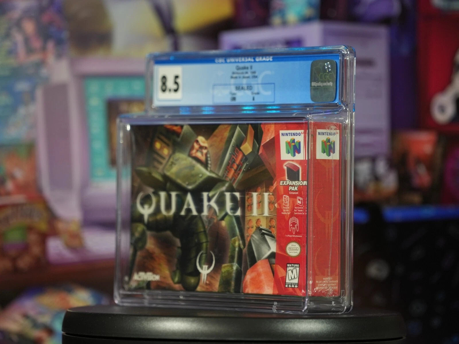 SEALED N64 Quake II CGC Graded 8.5 A Seal LRB Vintage Nintendo 64