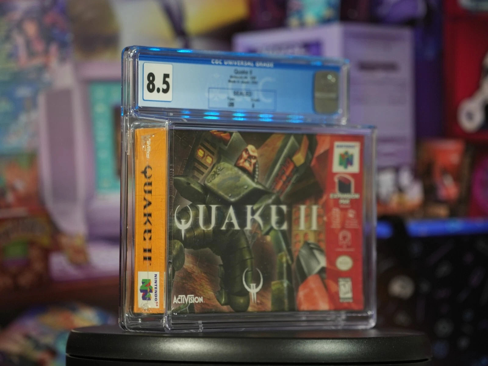 SEALED N64 Quake II CGC Graded 8.5 A Seal LRB Vintage Nintendo 64