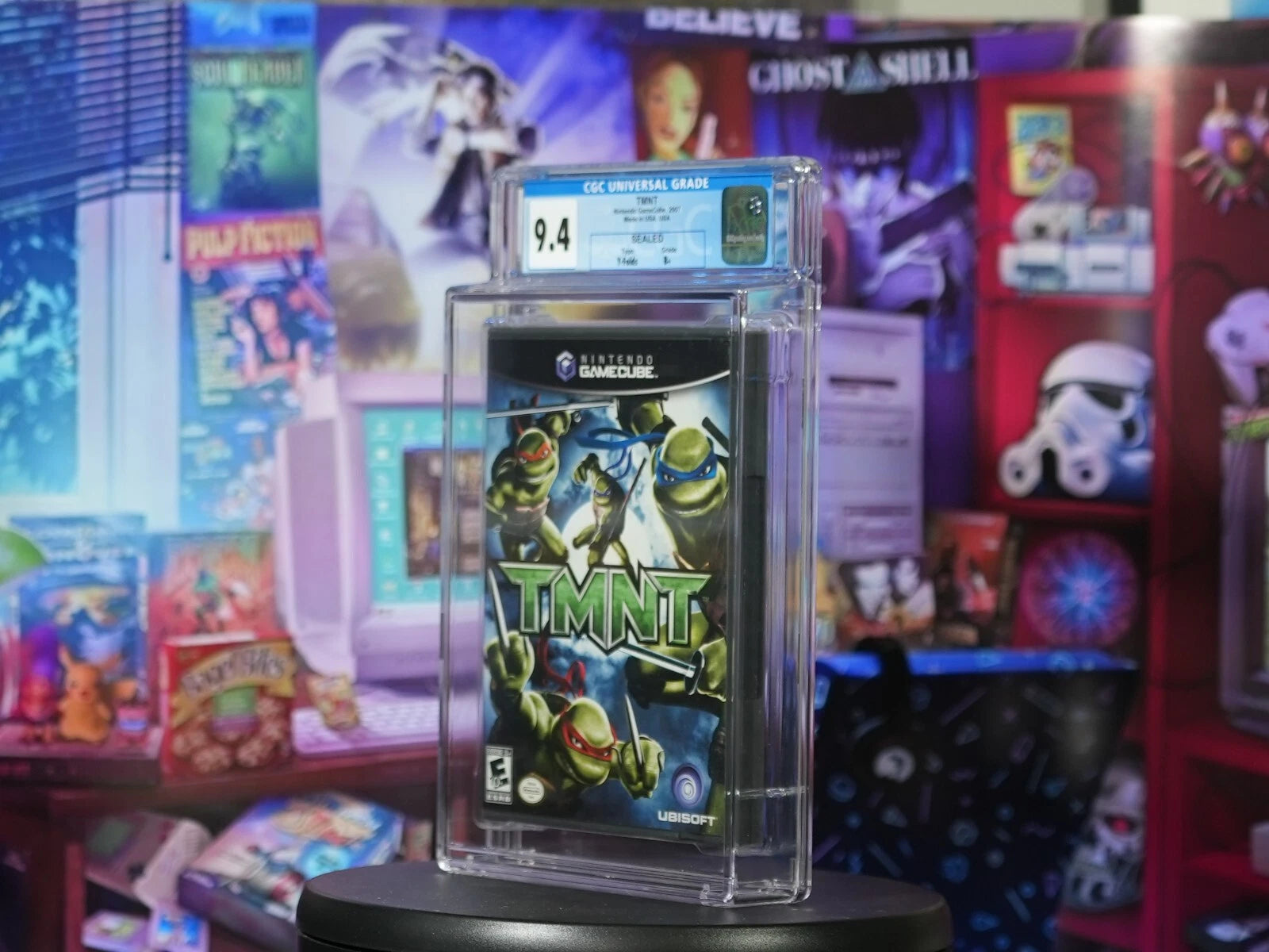 SEALED Nintendo Gamecube TMNT MOC CGC Graded 9.4 B+ Y-Folds Video Game Turtles