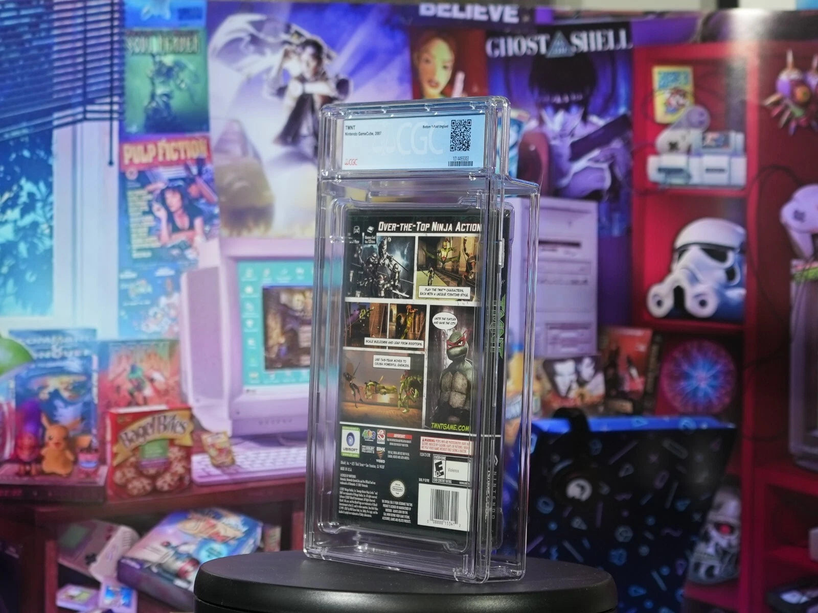 SEALED Nintendo Gamecube TMNT MOC CGC Graded 9.4 B+ Y-Folds Video Game Turtles