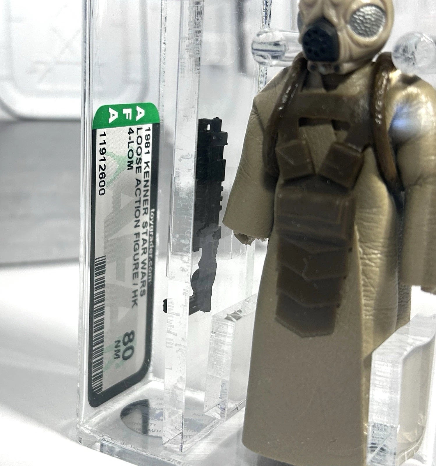 STAR WARS KENNER 1981 4-LOM Bounty Hunter ACTION FIGURE GRADED AFA 80 VINTAGE