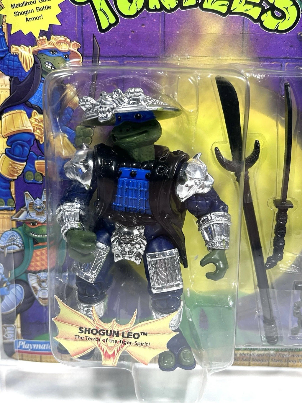 Vintage 1994 TMNT MOC Shogun LEONARDO BLACK Accessories Graded AFA 80+ Playmates